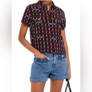 Maje Horse Bit Print Blouse